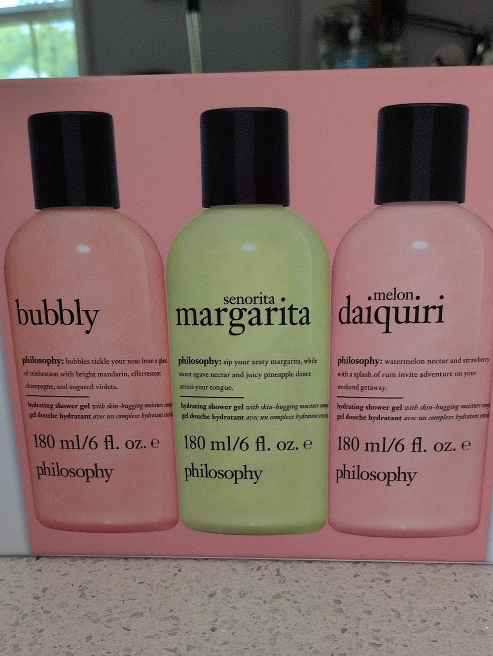 PHILOSOPHY Bubbly, Margarita And Melon Daiquiri Shower Gel And Shampoo All 3